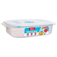 Decor Vent & Seal Plastic Oblong Clear 650ml