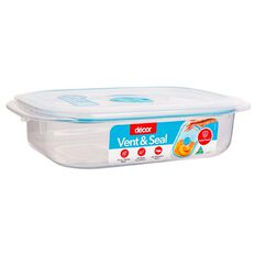 Decor Vent & Seal Plastic Oblong Clear 650ml