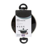 Living & Co Classic Casserole Pot Black 24cm