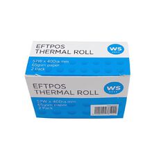 WS Eftpos Roll 57mm x 40mm Twin Pack 65gsm