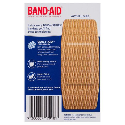 Band Aid Extra Large Tough Strips 10 Pack