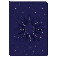 Faux Leather Journal: Celestial Sun