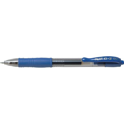 Pilot G2 Retractable 0.7mm Fine Gel Pen Blue