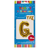 Artwrap Foil Balloon G Gold 35cm
