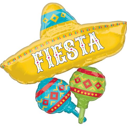 Anagram Papel Picado Fiesta Cluster Foil Balloon Supershape 31in