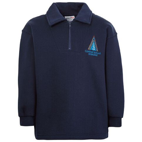 Schooltex Gisborne Central Zip Sweatshirt with Embroidery