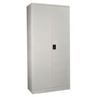 Firstline Cupboard Large Metal 4 Shelves Silver