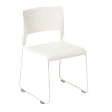 Slim Stacker Chair White