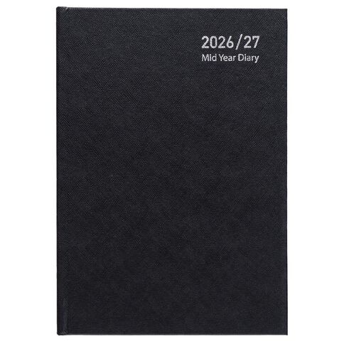 WS Mid Year Diary Black Date To Page A5 26-27