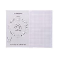 WS Roll Book 330mm x 205mm 7mm Quad 28 Leaf Blue Mid