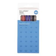 WS Ball Pens Sprint Grip 6 Pack Assorted