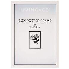 Living & Co Box Poster Frame White