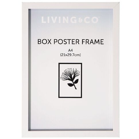 Living & Co Box Poster Frame White