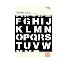 Uniti Urban Window Alpha Upper Case Stencil