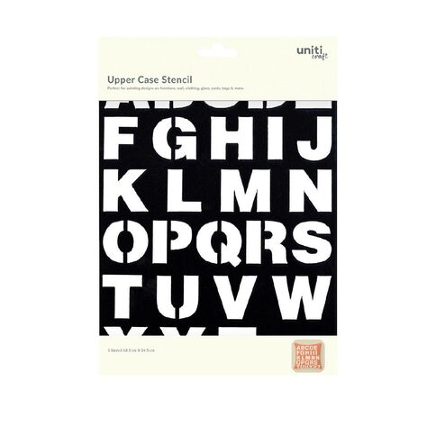 Uniti Urban Window Alpha Upper Case Stencil