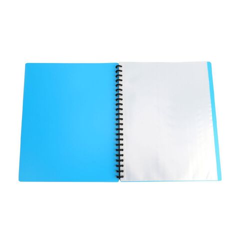 WS Clearbook Refillable 20 Leaf Blue