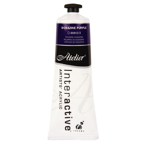 Atelier S3 Acrylic Paint Dioxazine Purple 80ml
