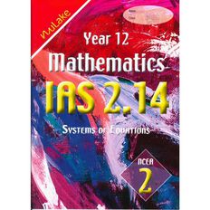 Nulake Year 12 Mathematics Ias 2.14 Systems Of Equations