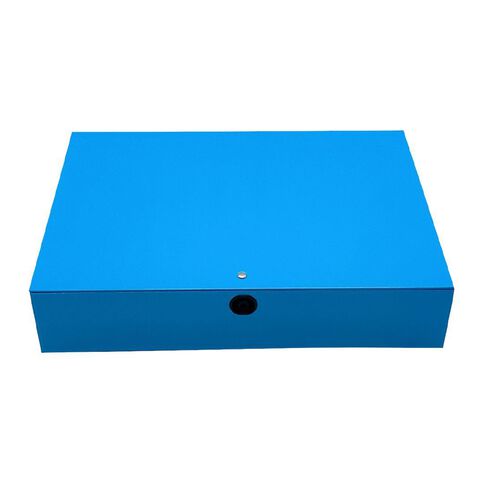 WS Pressboard Box File Blue Foolscap