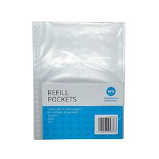 WS Clearbook Refills Pockets 10 Pack Clear A4