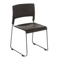 Slim Stacker Chair Black