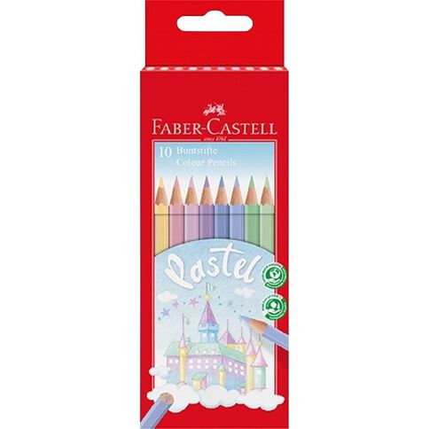Faber-Castell Pastel Colour Pencil Pack Of 10