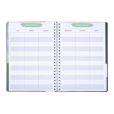 WS Teachers Planner Undated Green Dark