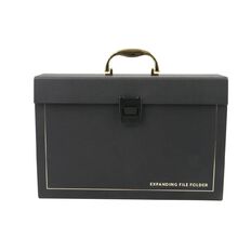 WS Reflection Concentina File Black/Gold