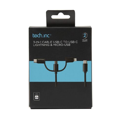 Tech.Inc 3 In 1 Micro Lightning and USB C Cable