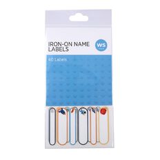 WS Iron-On Name Labels 40 Pack