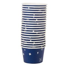 Party Inc Star Paper Ice Cream Bowls 230ml Blue Mid 20 Pack