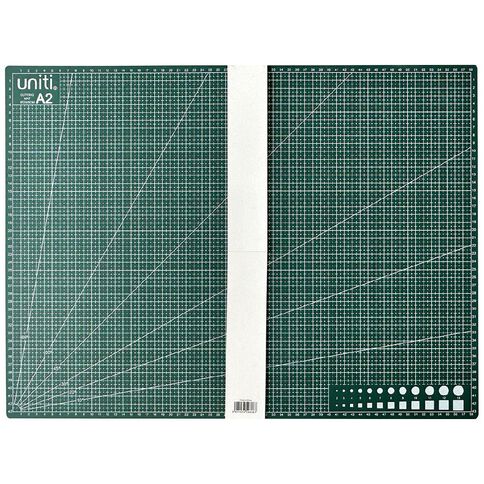 Uniti Cutting Mat 600mm x 450mm x 3mm Green A2