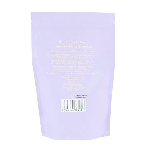 Poppi Bath Salts Lavendar 500g