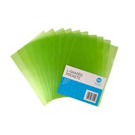 WS L-Shaped Pockets 10 Pack Green A4