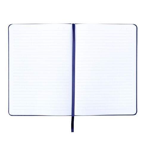 WS Recycled PU Hard Cover Notebook Blue A5