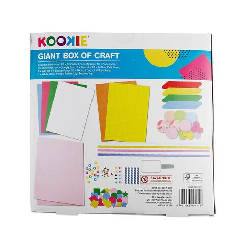 Kookie Giant Box Of Craft 82 Pieces