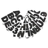 Uniti Alphabet Stickers Extra Large Black