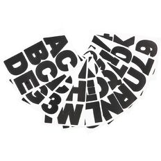 Uniti Alphabet Stickers Extra Large Black