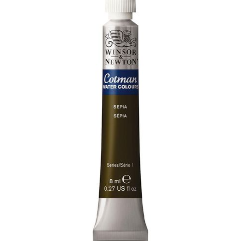 Winsor & Newton Cotman Watercolour Paint 8ml Sepia 609