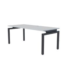 Accent Quick Ship Box Fixed Height Desk Black/Silver 1800 x 800
