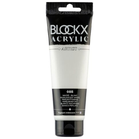 BLOCKX Acrylic Tube Pearlescent White 120ml