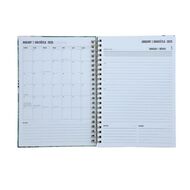 WS 2026 Diary A4 Week to View Spiral Foliage. Green