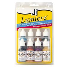 Jacquard Lumiere Acrylic Paint Mini Exciter 8 Pack