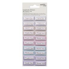 3D Handmade Embellishment - Sparkly Thank You 20Pc Little Birdie