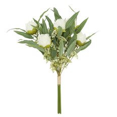 Living & Co Artificial Peony Bouquet - Ivory