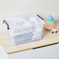 Living & Co Rolling Organiser 13L Clear