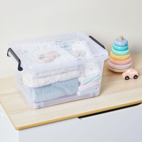 Living & Co Rolling Organiser 13L Clear