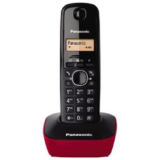 Panasonic KX-TG1611 Single Cordless Handset Red Red Mid