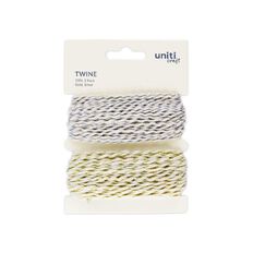 Uniti Twine Gold Silver 10m 2 Pack