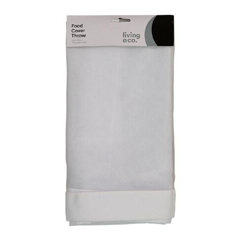Living & Co Food Cover Throw White